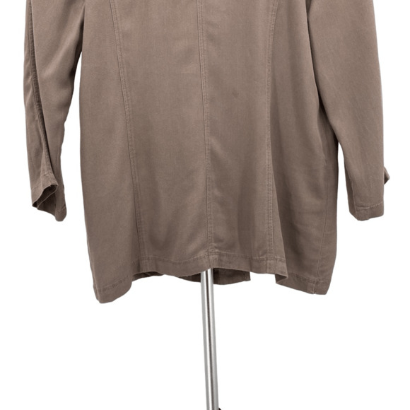 Treasure & Bond Women's Brown 3/4 Sleeve Collared Button Front Top Size Small - Picture 6 of 11